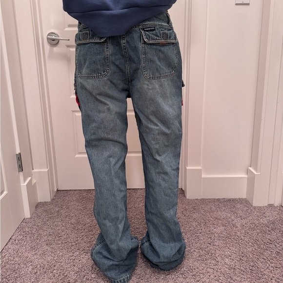 Baggy navy blue cargo jeans high state brand jeans - Picture 3 of 12